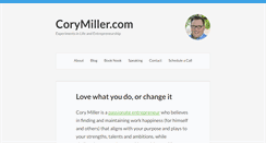 Desktop Screenshot of corymiller.com